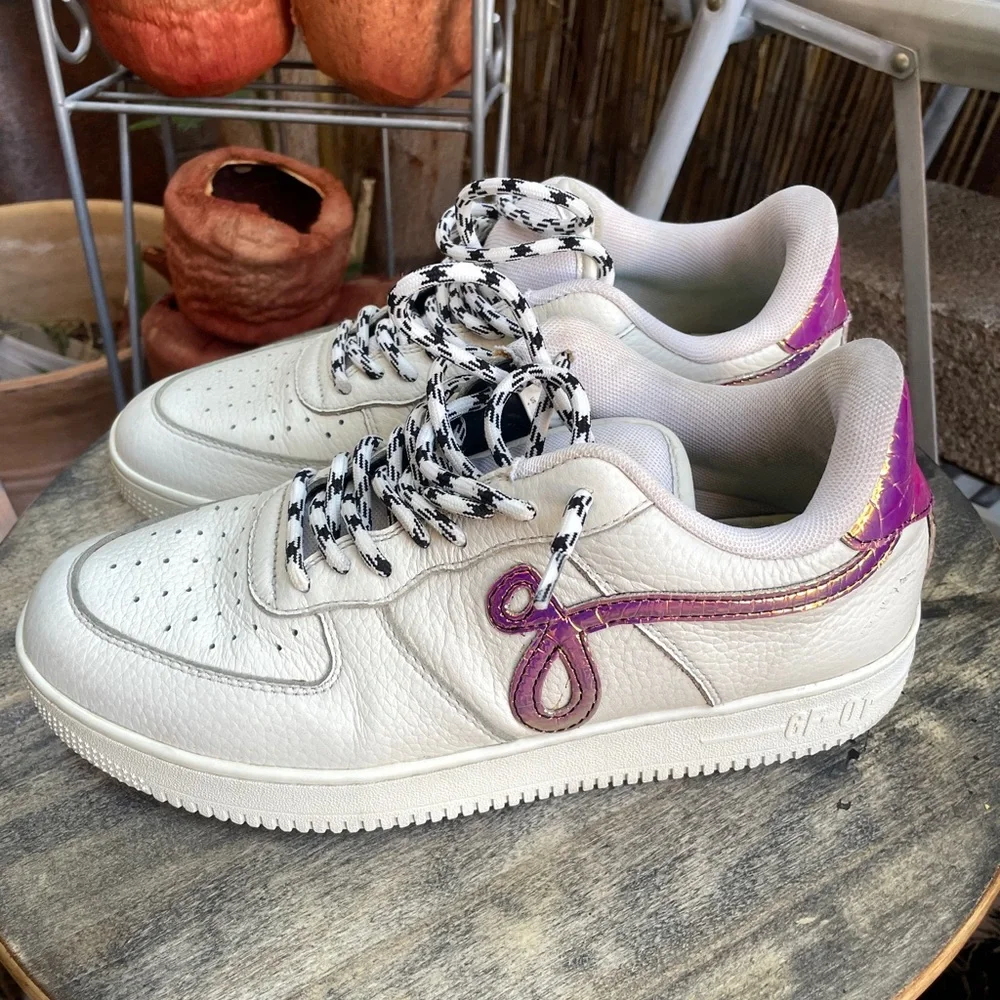 GF-01 by John Geiger 'White Pebbled Leather size 8 US - Picture 3 of 12